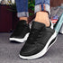 Black Women Sneakers Breathable Waterproof Ladies Sneaker Leather Casual Sport Casual Sports Flat Low Top Sneaker Lace-up Classic Girls Comfortable Women's Sneakers