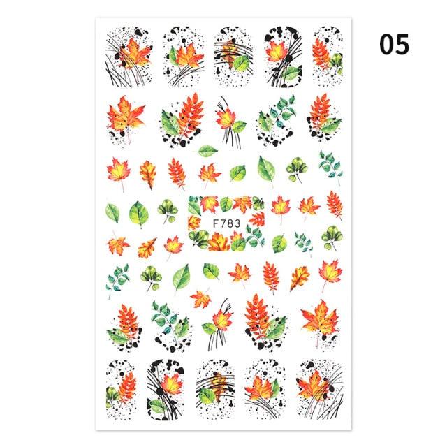 Blue Butterfly 3D Nail Stickers Flowers Leaves Self Adhesive Transfer Sliders Wraps Manicures Foils Decorations Decoration Tattoo Manicure Transfer Nail Decals Flowers Butterfly Designs Nails Supply Manicure Tips Design Nail Decoration