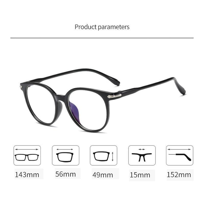 Blue Light Blocking Computer Glasses Retro Clear Lens Eyeglasses Frame And  Myopia Glasses Men Women Short Sight Eyewear Blue Coated Women Diopter Eyeglass0 -0.5 -1 -1.5 -2 -2.5 -3 -3.5 -4 -5 -6