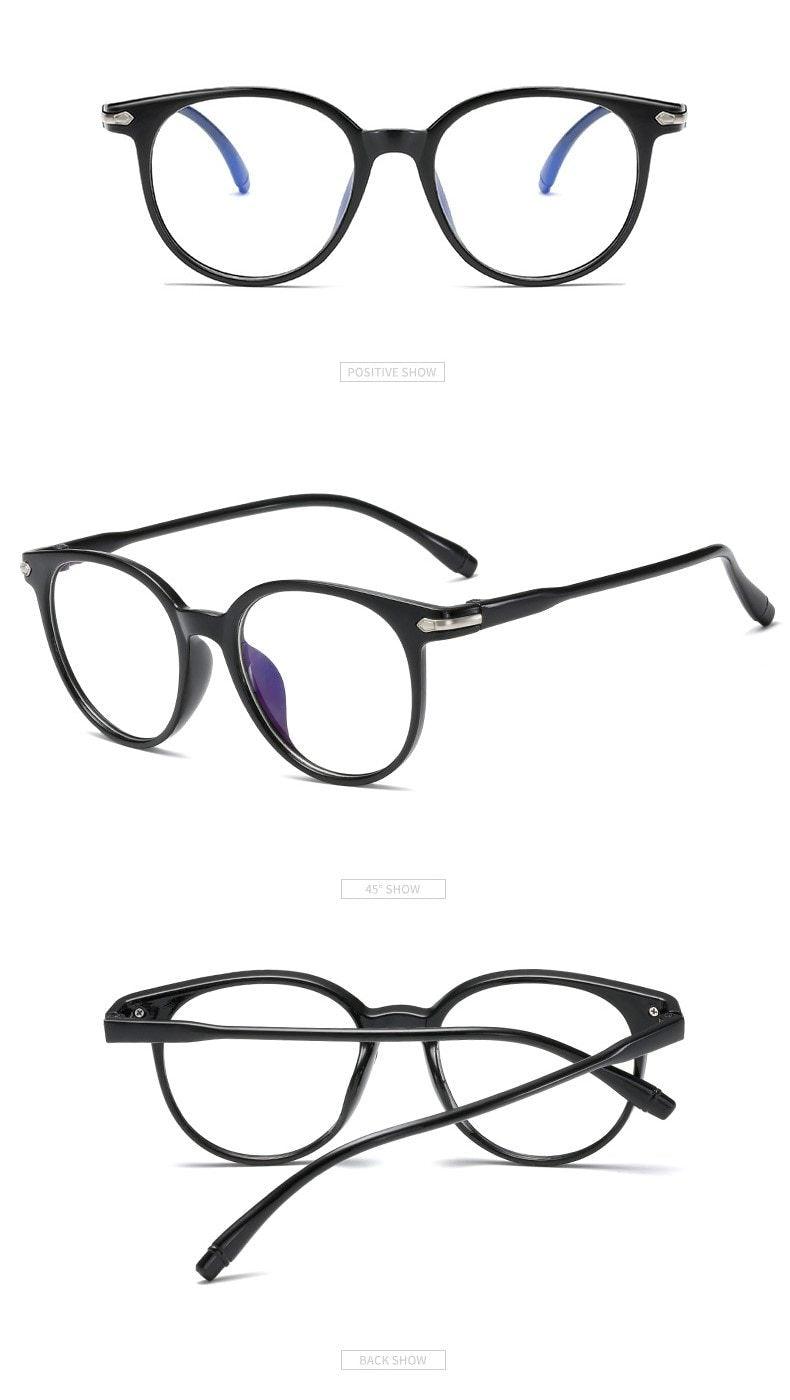 Blue Light Blocking Computer Glasses Retro Clear Lens Eyeglasses Frame And  Myopia Glasses Men Women Short Sight Eyewear Blue Coated Women Diopter Eyeglass0 -0.5 -1 -1.5 -2 -2.5 -3 -3.5 -4 -5 -6