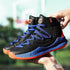 Blue Men High Quality Basketball Sneakers Boys Basket Shoes Autumn High Top Anti-Slip Outdoor Sports Shoes Trainer Professional Anti Slip Sports Sneakers