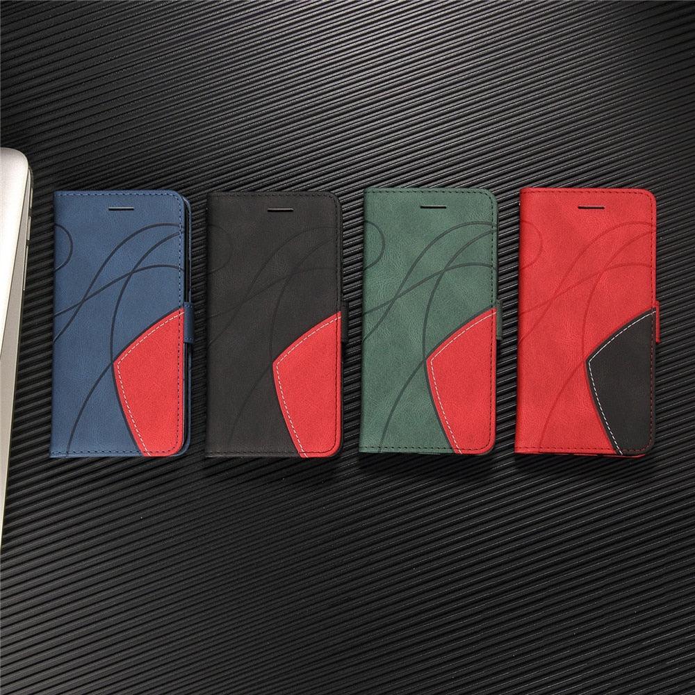 Blue PU Leather Wallet Flip Phone Case Cover For iPhone 13 Pro Max Case Leather Flip Cover iPhone 13 Pro Phone Case For  iPhone 12 Mini 14 11 8 7 6 6s Plus 5 5s Case