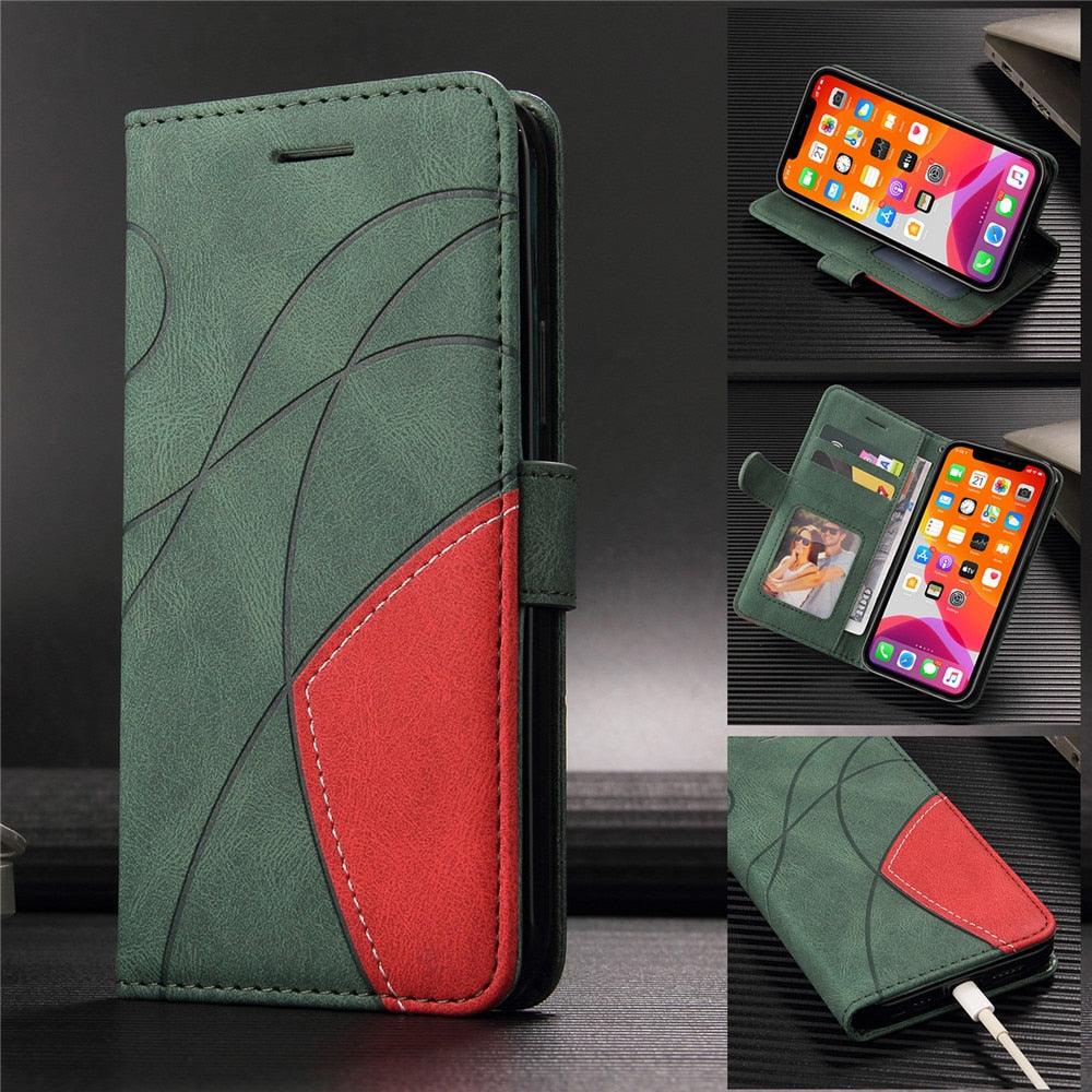 Blue PU Leather Wallet Flip Phone Case Cover For iPhone 13 Pro Max Case Leather Flip Cover iPhone 13 Pro Phone Case For  iPhone 12 Mini 14 11 8 7 6 6s Plus 5 5s Case