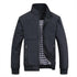 Blue Spring Autumn Casual Solid Fashion Slim Jacket Men Overcoat Jackets Men's Jacket Men's Lightweight Windbreaker Stretch Athletic Outdoor Golf Jacket