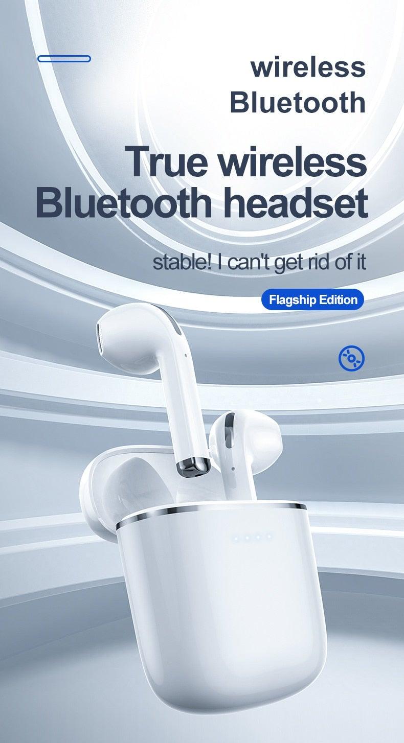 Bluetooth 5.0 Earphones LED Charging Box Wireless Headphone 9D Stereo Sound Sports Waterproof Earbuds Headsets With Microphone Wearable Wireless Clear Calls Music Headphones Immersive Sound 12 Hours Single Playtime HiFi Quality Stereo Sound