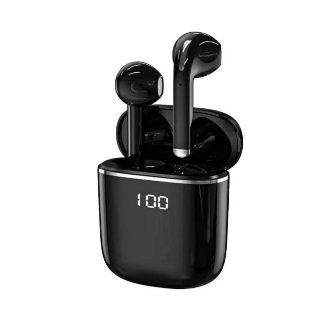 Bluetooth 5.0 Earphones LED Charging Box Wireless Headphone 9D Stereo Sound Sports Waterproof Earbuds Headsets With Microphone Wearable Wireless Clear Calls Music Headphones Immersive Sound 12 Hours Single Playtime HiFi Quality Stereo Sound