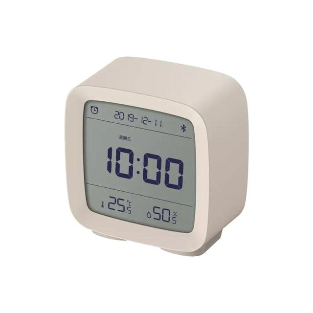 Bluetooth Alarm Clock Temperature Humidity Display LCD Screen Adjustable Clock Dual Alarm Clock with Night Light, Alarm Clock for Kids Small Alarm Clock for Home Bedroom Travel USB Powered Cute Design Nightlight With APP Smart Home