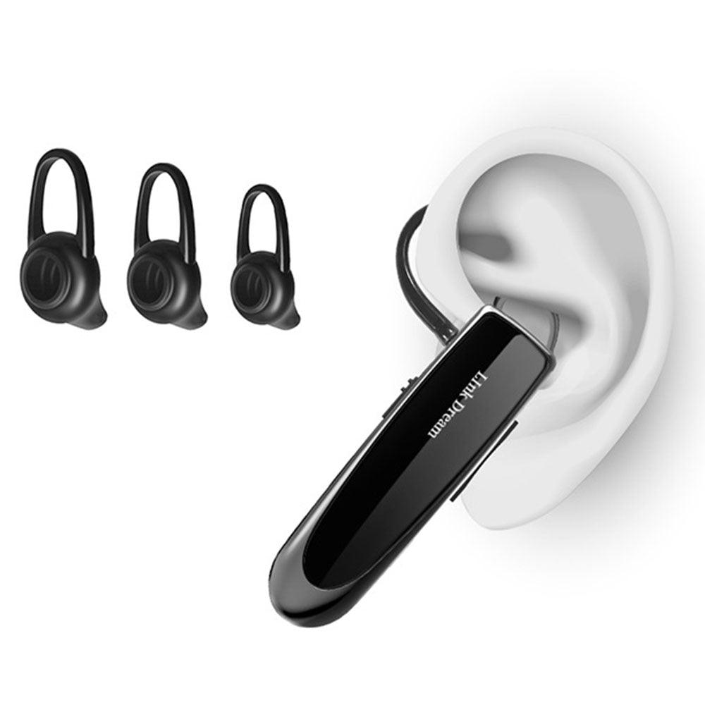 Bluetooth Earpiece V5.0 Wireless Handsfree Headset With Microphone 24 Hrs Driving Headset 30 Days Standby Time Bluetooth Music Headset Waterproof Earphone Works On All Smartphones Sport Wireless Earphones