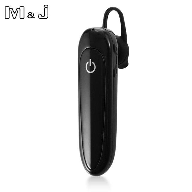 Bluetooth Wireless Earphones Single-Ear Hands Free Business Bluetooth Headset 24 Hours Playing Time for Business/Driving Charging Case for Sports Running Workout Gaming