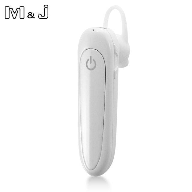 Bluetooth Wireless Earphones Single-Ear Hands Free Business Bluetooth Headset 24 Hours Playing Time for Business/Driving Charging Case for Sports Running Workout Gaming