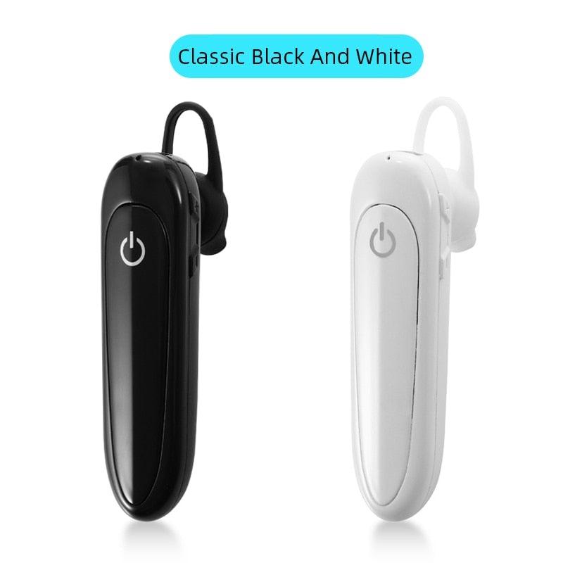 Bluetooth Wireless Earphones Single-Ear Hands Free Business Bluetooth Headset 24 Hours Playing Time for Business/Driving Charging Case for Sports Running Workout Gaming