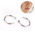 Body Jewelry Open Nose Ring  Fake Clip Sexy On Nose Ring Stainless Steel Ring Small Hoop Simple Surgical Steel Piercing Stud Thin  Butterfly Nose Ring Fake Nose Piercing for Women Cartilage Earrings Piercing Septum Nose Ring Hoop Nose Piercing