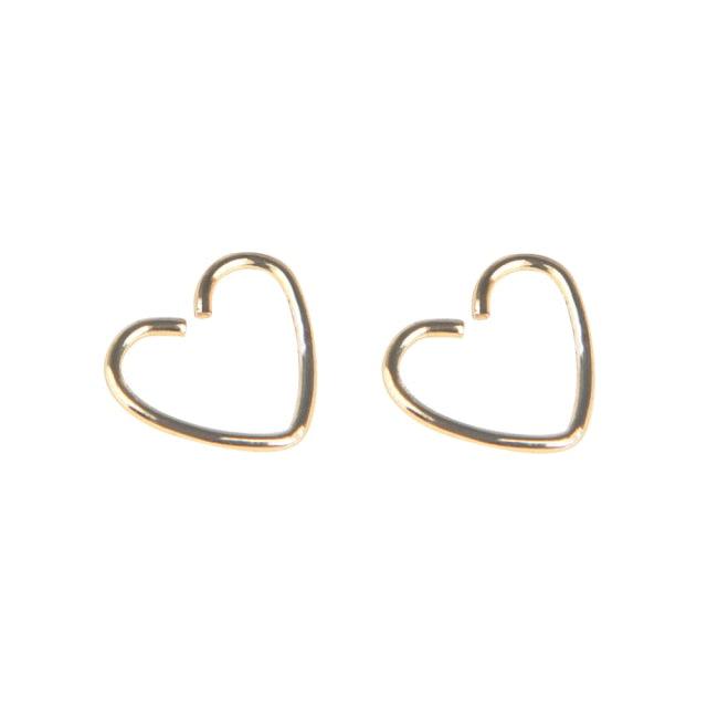 Body Jewelry Surgical Steel Heart Cartilage Tragus Piercings Heart-Shaped Ear Cartilage Ring Body Jewelry Cartilage Helix Ring Piercings Hoop Lip Nose Rings Orbital Ear Stud Helix Rook Snug Tragus Piercing Earrings Stainless Steel Jewelry 10*0.8 mm