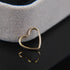 Body Jewelry Surgical Steel Heart Cartilage Tragus Piercings Heart-Shaped Ear Cartilage Ring Body Jewelry Cartilage Helix Ring Piercings Hoop Lip Nose Rings Orbital Ear Stud Helix Rook Snug Tragus Piercing Earrings Stainless Steel Jewelry 10*0.8 mm