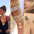 Body Tattoo Art Painting Stickers Glitter Gold Silver Temporary Waterproof Nontoxic Long Lasting Tattoos - STEVVEX Beauty - 103, Beauty, Body Tattoo, Fashion Tattoo, Gold Tattoo, Luxury Tattoo, Mens Tattoo, Silver Tattoo, Stylish Tattoo, Tattoo, Waterproof Tattoo, Womens Tattoo - Stevvex.com