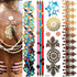 Body Tattoo Art Painting Stickers Glitter Gold Silver Temporary Waterproof Nontoxic Long Lasting Tattoos - STEVVEX Beauty - 103, Beauty, Body Tattoo, Fashion Tattoo, Gold Tattoo, Luxury Tattoo, Mens Tattoo, Silver Tattoo, Stylish Tattoo, Tattoo, Waterproof Tattoo, Womens Tattoo - Stevvex.com