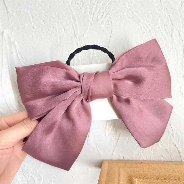 Bow-Knot Elastic Hair Bands Accessories Fashion Hair Band Long Ribbon Bow Ponytail Hair Tie Scrunchies Ponytail Holder Accessories for Women And Girls