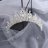 Bridal Crown Fashion Exquisite Wedding Hair Band Jewelry Queen Wedding Alloy Headdress Hair Ornaments Crown Gift  Silver Tiara Crowns Crystal Headband Princess Rhinestone Crown Bride Headbands Bridal Wedding Prom Birthday Party Hair Accessories