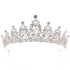 Bridal Crown Fashion Exquisite Wedding Hair Band Jewelry Queen Wedding Alloy Headdress Hair Ornaments Crown Gift  Silver Tiara Crowns Crystal Headband Princess Rhinestone Crown Bride Headbands Bridal Wedding Prom Birthday Party Hair Accessories