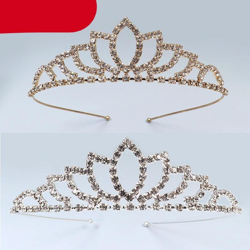 Bridal Crystal Tiara & Princess Crown Kids Girls Bridal Prom Crown Party Wedding Accessories Hair Accessories Crystal Head Crown Rhinestone Tiara Alloy Crown Headband Hair Accessories