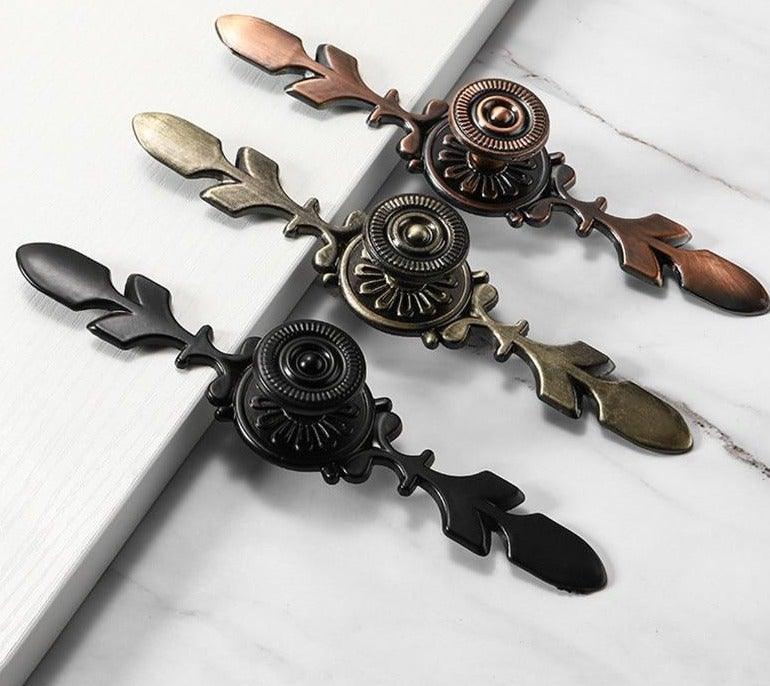 Bronze Door Handles Cabinet Handle Antique Cabinet Pulls Wardrobe Drawer Knobs Zinc Alloy Cupboard Furniture Hardware Center Shabby Chic Drawer Pulls Handles Antique Bronze Kitchen Cabinet Drop Bail Pulls Handles