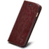 Brown Genuine Leather Flip Case For iPhone Luxury Wallet Card Cover For iPhone 14 13 Leather iPhone Case Kickstand Card Holder Flip Leather Wallet Phone Case