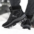 Brown Winter Mens Snow Boots Warm Plush Boots Waterproof Leather Ankle Boots Fashion Outdoor Non-slip Men's Hiking Boots Winter Ankle Snow Hiking Boots Warm Water Resistant Sport Shoes