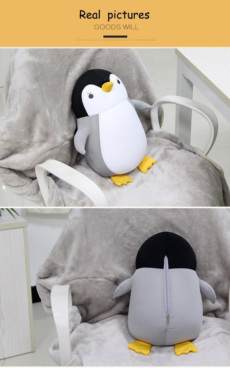 Bubble Kiss Soft Pillow Penguin U-Shaped Sleep Protection Neck Pillow Home Office Nap Body Pillows Travel Car Adult Cute Pillows  U-Shaped Neck Pillow Throw Pillow Neck Supporter Foam particle Headrest Office Nap Desktop Pad Headrest