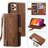 Business Blue New Cards Flip Leather Case For iPhone 14 13 12 11 Pro Max 10 X 6 6s 7 8 Plus XR XS Max Multifunctional Wallet Phone Case  Multi-Card Wallet Leather iphone Case