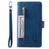 Business Blue New Cards Flip Leather Case For iPhone 14 13 12 11 Pro Max 10 X 6 6s 7 8 Plus XR XS Max Multifunctional Wallet Phone Case  Multi-Card Wallet Leather iphone Case