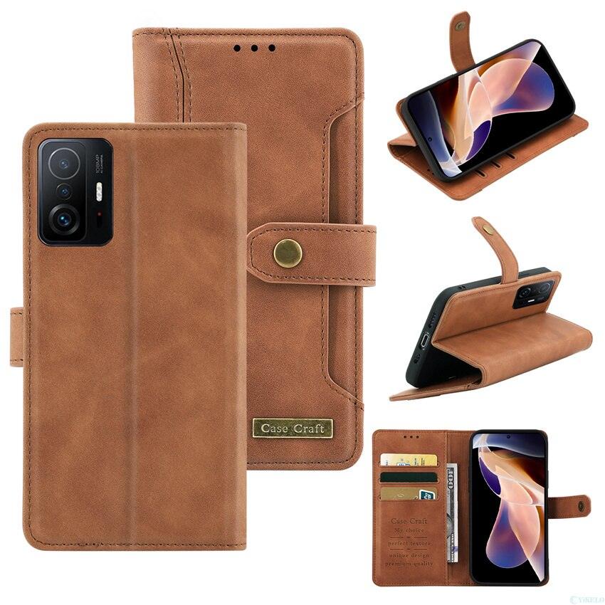 Business Card Slot Phone Case For Xiaomi Mi 11 11T Lite Redmi Note 10 11 POCO M3 M4 Pro 10S F3 F4 Flip Wallet Leather Phone Cases with Credit Card Holder Slot Stand Book