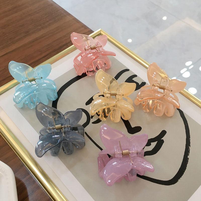 Butterfly Hair Clip Fairy Geometric Acrylic Acetate Hairpins Girls Women Hair Claws Transparent Clip Hair Accessories Barrettes Fashion Hairgrips Accessories For Party