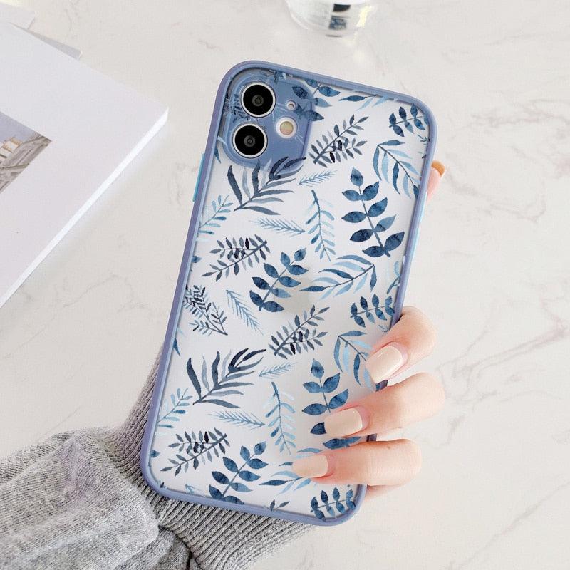 Butterfly Lavender Flower Phone Case For iPhone 13 mini 14 pro max Hard Shockproof Cover Floral Design Built-in Lens Protection Beautiful Design Transparent Back Case Cover for iPhone