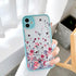 Butterfly Lavender Flower Phone Case For iPhone 13 mini 14 pro max Hard Shockproof Cover Floral Design Built-in Lens Protection Beautiful Design Transparent Back Case Cover for iPhone