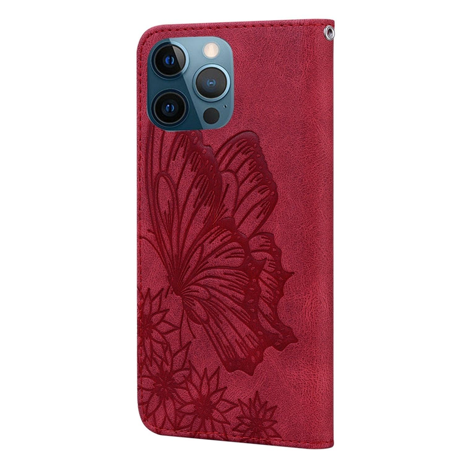 Butterfly Leather Flip Cover For Xiaomi Mi11 Redmi Note 9T 9 9A 9S 8 Pro 8A POCO X3 NFC M3 F3 10 Pro Lite Phone Wallet Book Case Retro Leather Flip Magnetic Mobile Phone Case