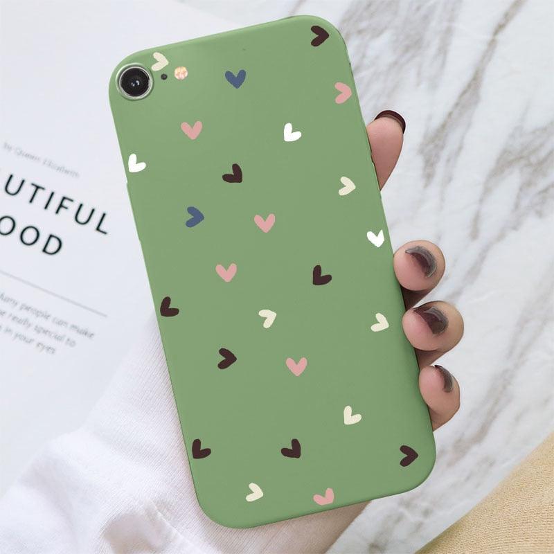 Butterfly Pattern Design Trendy Mobile Phone Case Protective Case For iPhone 7 8 SE 2020 Flower Cartoon Celular Case For iPhone7 8 SE2020 se 2020 se2020 A1778 A1660 A1779 Silicon Matte TPU Cover