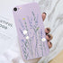 Butterfly Pattern Design Trendy Mobile Phone Case Protective Case For iPhone 7 8 SE 2020 Flower Cartoon Celular Case For iPhone7 8 SE2020 se 2020 se2020 A1778 A1660 A1779 Silicon Matte TPU Cover