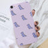 Butterfly Pattern Design Trendy Mobile Phone Case Protective Case For iPhone 7 8 SE 2020 Flower Cartoon Celular Case For iPhone7 8 SE2020 se 2020 se2020 A1778 A1660 A1779 Silicon Matte TPU Cover