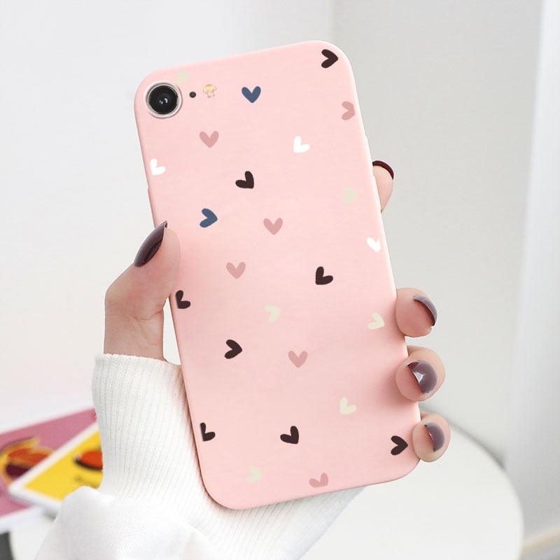 Butterfly Pattern Design Trendy Mobile Phone Case Protective Case For iPhone 7 8 SE 2020 Flower Cartoon Celular Case For iPhone7 8 SE2020 se 2020 se2020 A1778 A1660 A1779 Silicon Matte TPU Cover