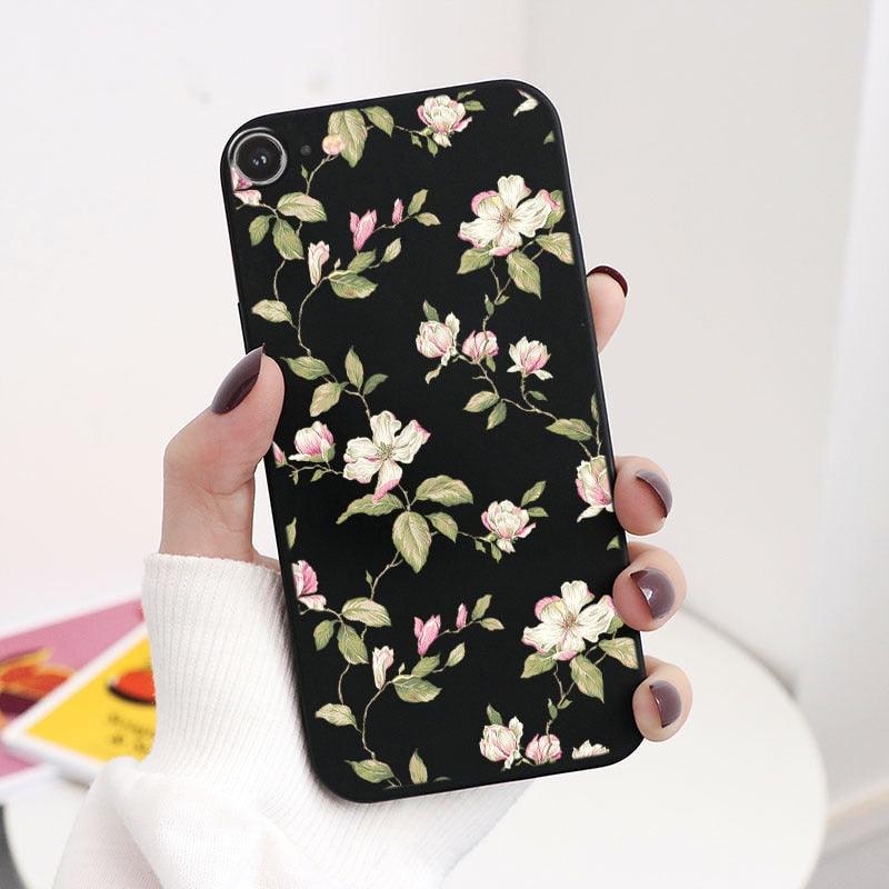 Butterfly Pattern Design Trendy Mobile Phone Case Protective Case For iPhone 7 8 SE 2020 Flower Cartoon Celular Case For iPhone7 8 SE2020 se 2020 se2020 A1778 A1660 A1779 Silicon Matte TPU Cover