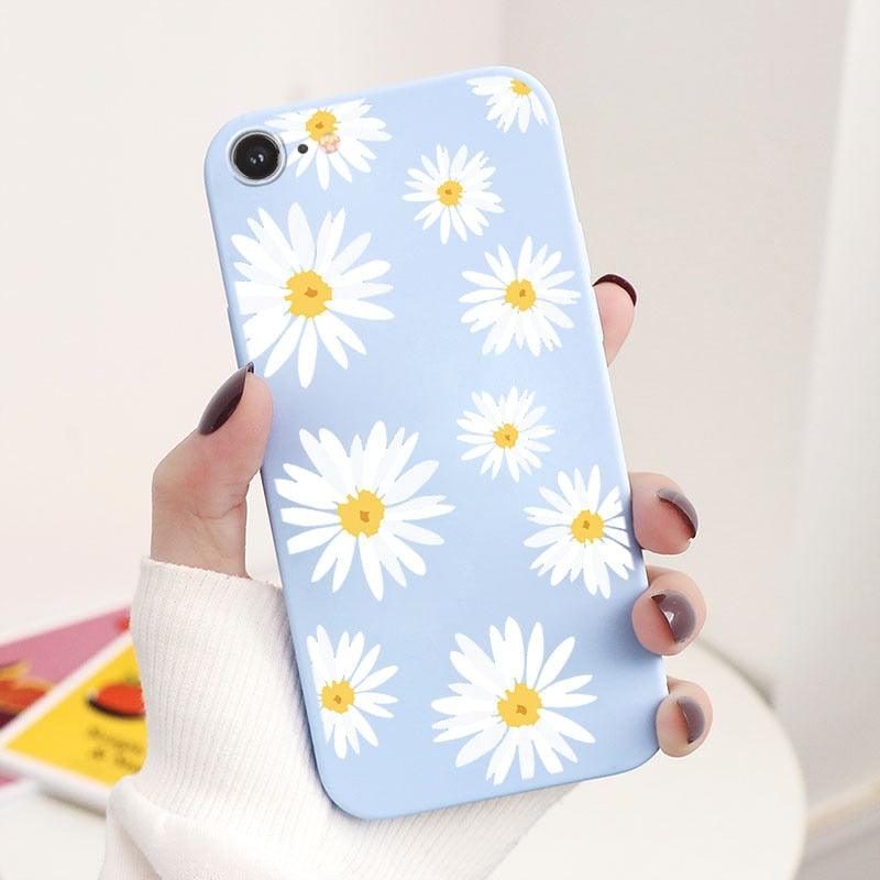 Butterfly Pattern Design Trendy Mobile Phone Case Protective Case For iPhone 7 8 SE 2020 Flower Cartoon Celular Case For iPhone7 8 SE2020 se 2020 se2020 A1778 A1660 A1779 Silicon Matte TPU Cover