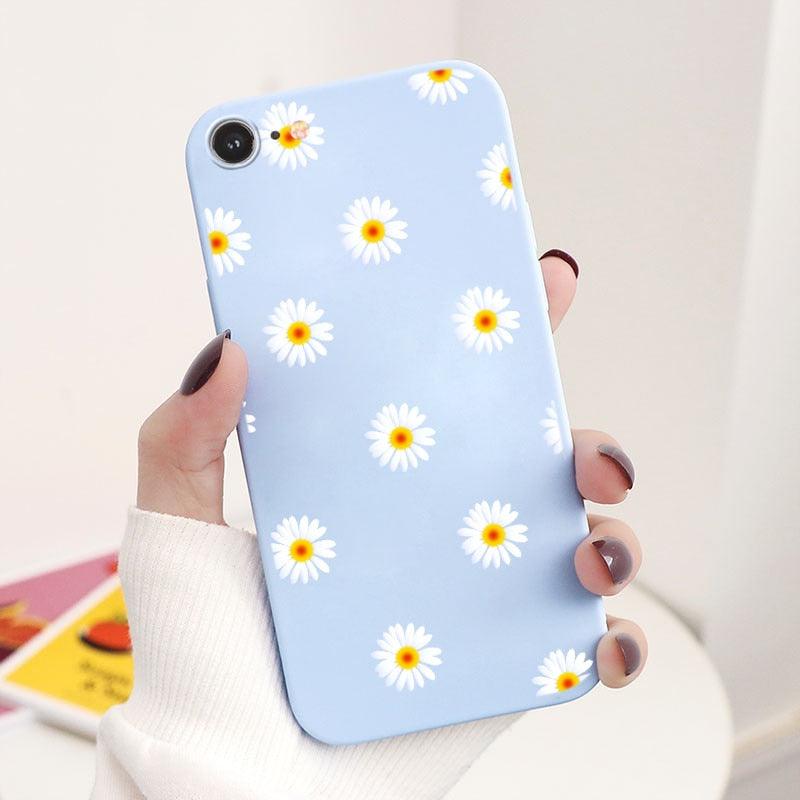 Butterfly Pattern Design Trendy Mobile Phone Case Protective Case For iPhone 7 8 SE 2020 Flower Cartoon Celular Case For iPhone7 8 SE2020 se 2020 se2020 A1778 A1660 A1779 Silicon Matte TPU Cover