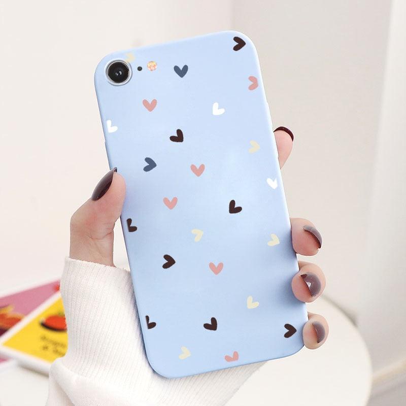 Butterfly Pattern Design Trendy Mobile Phone Case Protective Case For iPhone 7 8 SE 2020 Flower Cartoon Celular Case For iPhone7 8 SE2020 se 2020 se2020 A1778 A1660 A1779 Silicon Matte TPU Cover