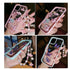 Butterfly Phone Case for iPhone 14 Pro Max 13 12 11 XS XR X 7 8 plus Glitter Clear Covers Bracelet With Lady Pendant Non Moving Dry Fixed Glitter Luxury Shiny Butterfly Wrist Bracelet Chain Soft Silicone Case For Smartphone