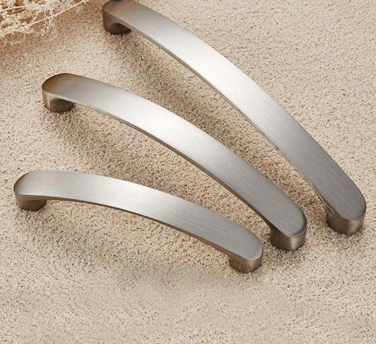 Cabinet Handles Kitchen Door Handles Drawer Knobs Aluminum Alloy Wardrobe Door Handles Brushed Modern Style Hardware  Stainless Steel Kitchen Cabinet Pulls For Kitchen Cabinet Drawer Door Cupboard Decorative Modern Hardware For Cabinet