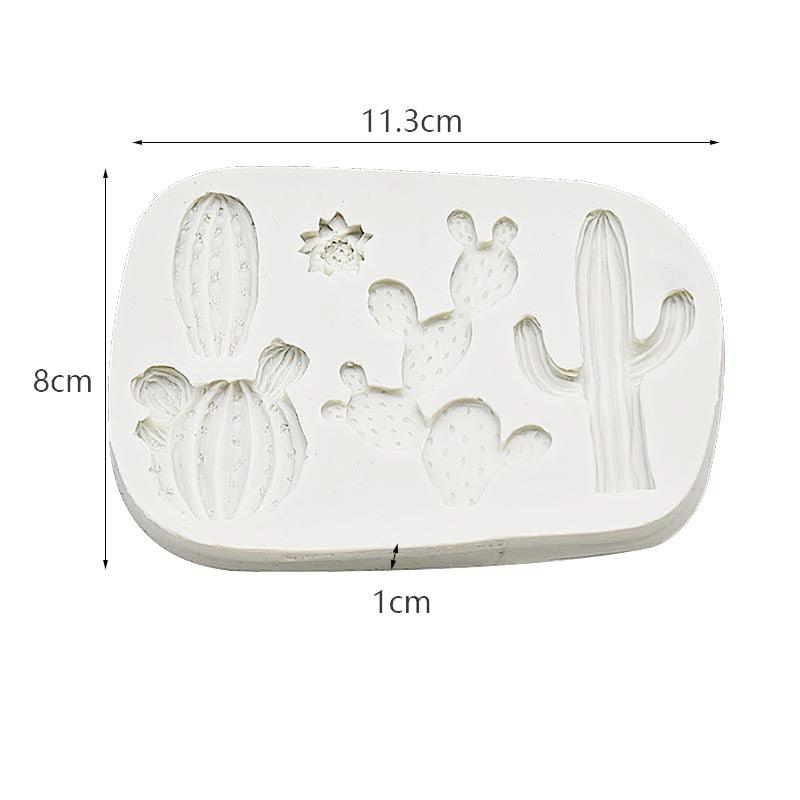 Cactus Plant Silicone Mold For Fondant Cake Decor Cupcakes Sugarcraft Cookies Candies Cards And Clay Resin Bakeware Tools Cactus Silicone Fondant Mold Cacti Sugarcraft Chocolate Candy Mold Cupcake Cake Decorating Tools Polymer Clay Mold