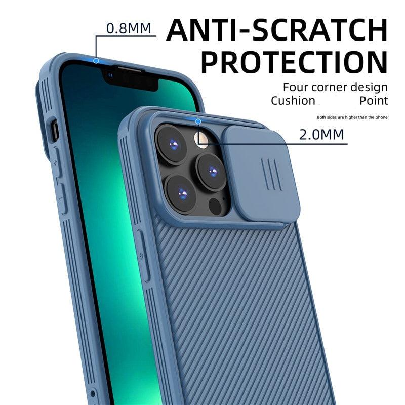 Camera Case Wireless Charging  with Sliding Lens Cover Slim Magnetic Case For iPhone 13Pro Slide Lens Protection Magnetic Wireless Charging Phone Case For iPhone 13 12 Pro Max 13 Shockproof iphone Cover