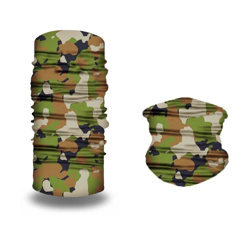 Camouflage Bandana Motorcycle Bike Riding Protection Headscarf Camping Hiking Protective Face Camo Scarf Shemagh Neck Cover Camping Hiking Climbing Face Mask Headband Windproof Head Scarves Neck Warmer Cycling Camping Hiking Men Women