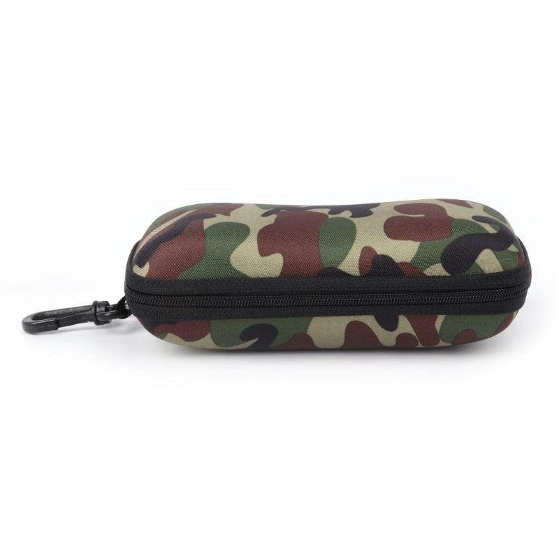 Camouflage Men Sunglasses Case Storage Protector Zipper Unisex Portable Travel Zipper Soft Sunglasses And Eyeglasses Pouch Case Safety Pouch Classic Sunglasses Case Box Bags