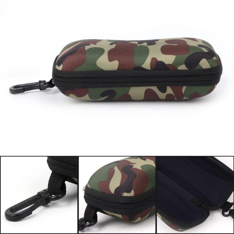 Camouflage Men Sunglasses Case Storage Protector Zipper Unisex Portable Travel Zipper Soft Sunglasses And Eyeglasses Pouch Case Safety Pouch Classic Sunglasses Case Box Bags